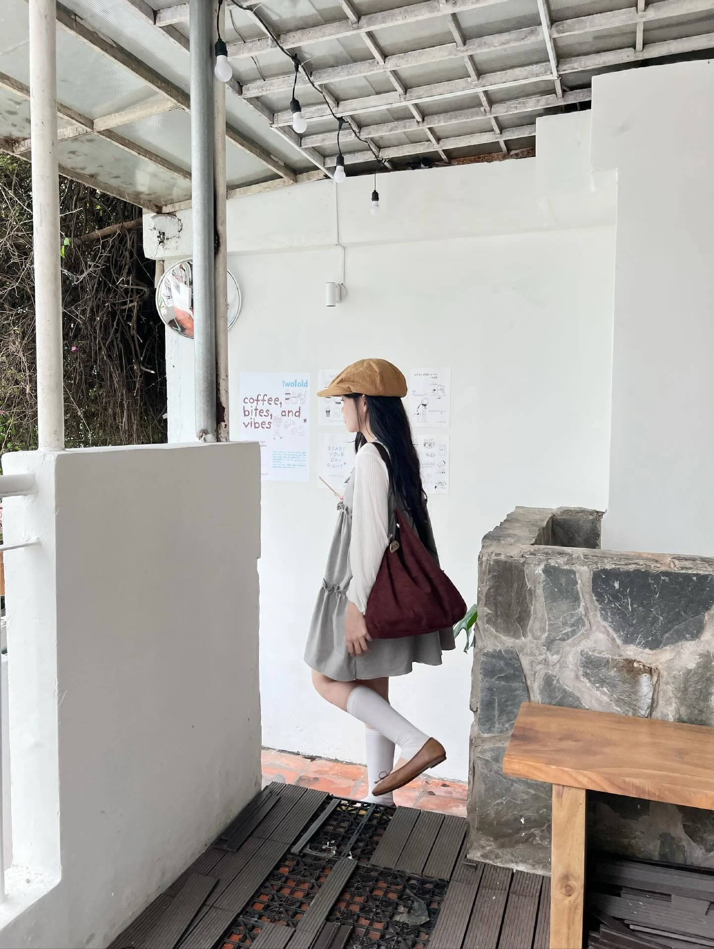 Set babydoll áo thun tay dài yếm 3 tầng